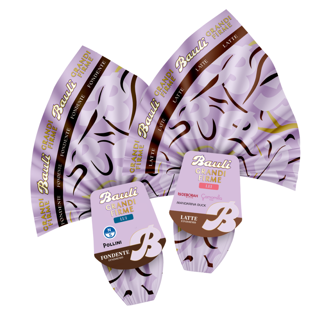 Uovo di Pasqua al cioccolato al latte Grandi Firme Lui e Lei | Bauli